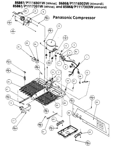 Unit parts- panasonic compressor