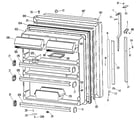 Kenmore 3639761781 fresh food door diagram