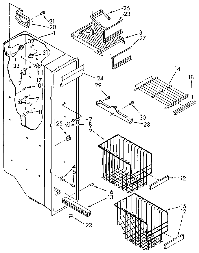 Freezer liner