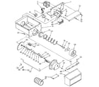 Kenmore 1069507683 motor and ice container diagram