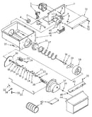 Motor and ice container