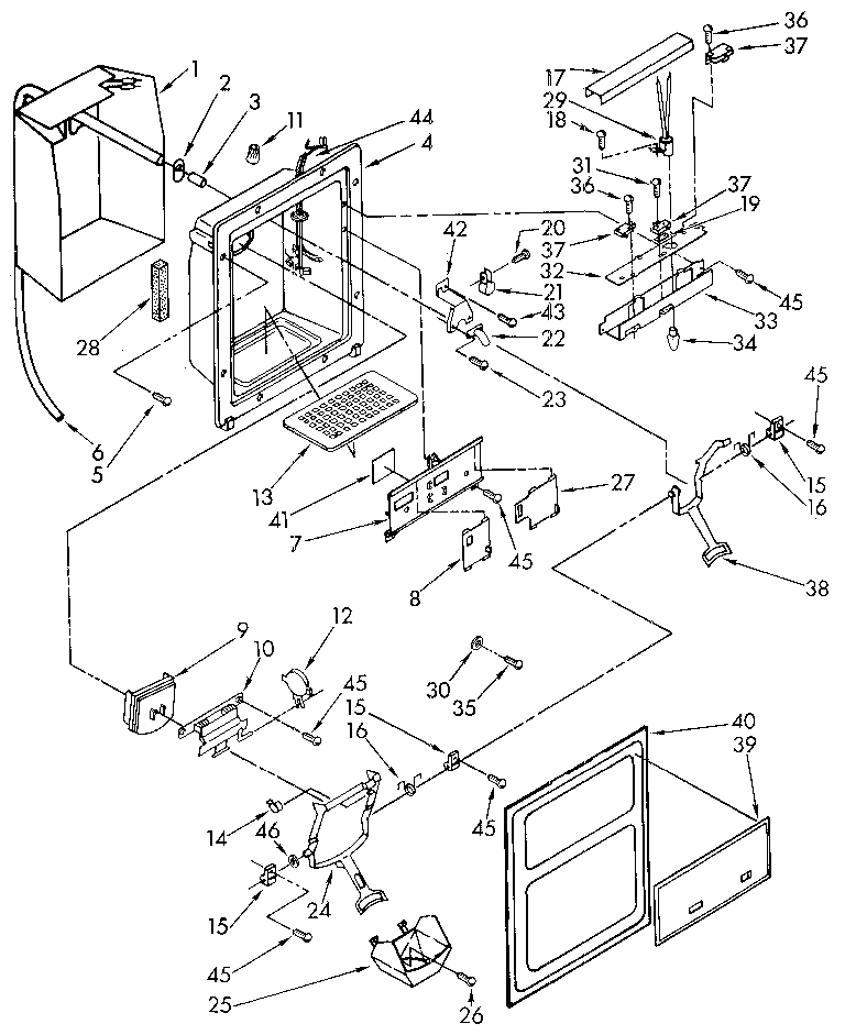 Dispenser front