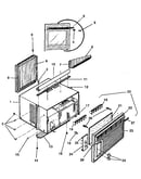 Cabinet and front panel
