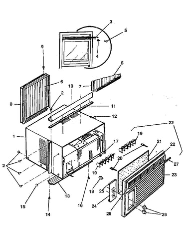 Cabinet and front panel