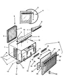 Cabinet and front panel