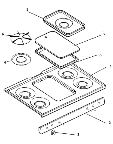 Cooktop section