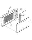 Upper oven door