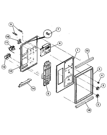 Upper control panel