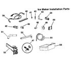 Kenmore 2539307702 icemaker installation parts diagram