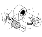 ICP NDOD084EF01 blower assembly diagram