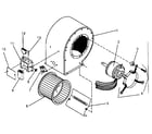 Kenmore 867744580 blower assembly diagram