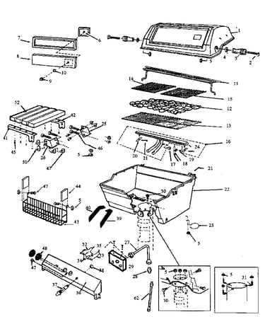 Grill and burner