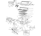 Craftsman 2581069610 grill and burner section diagram