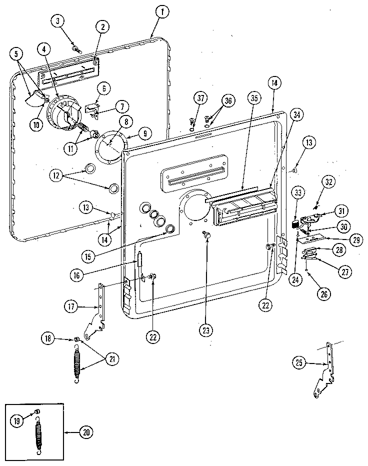 Inner door assembly