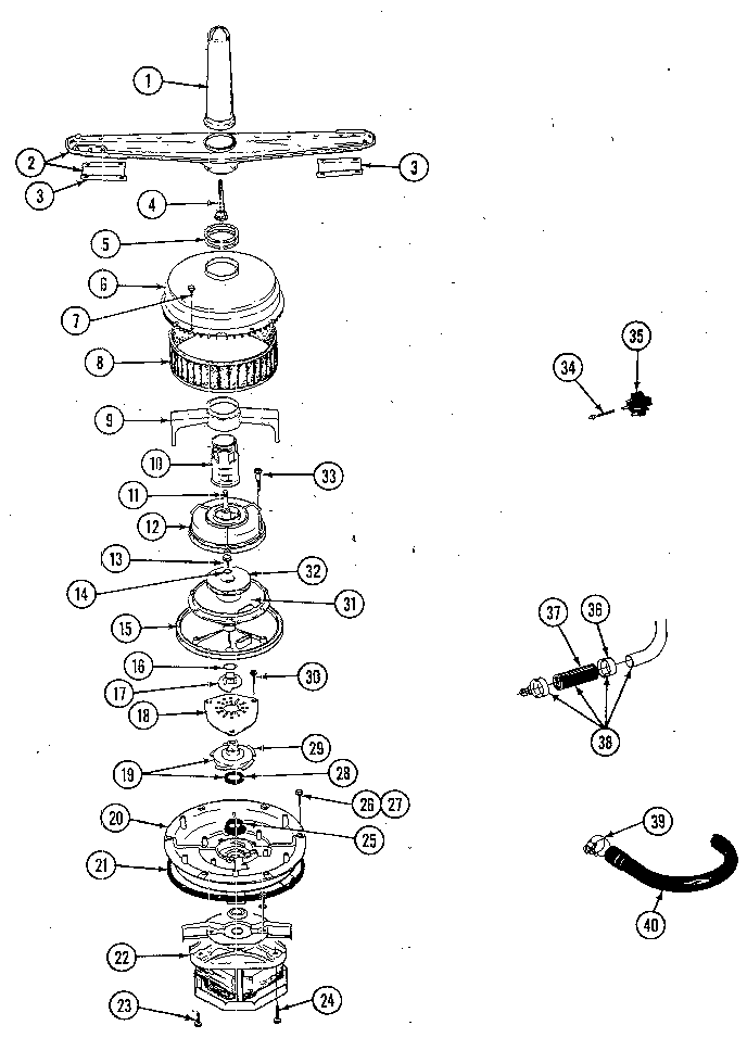 Pump & motor asm.