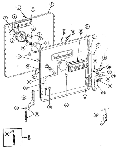 Inner door assembly