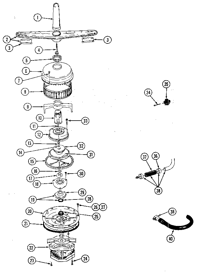 Pump & motor asm.