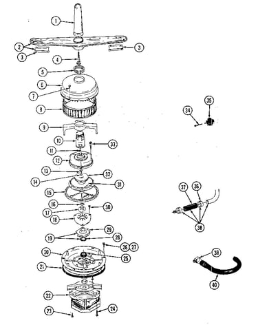 Pump & motor asm.