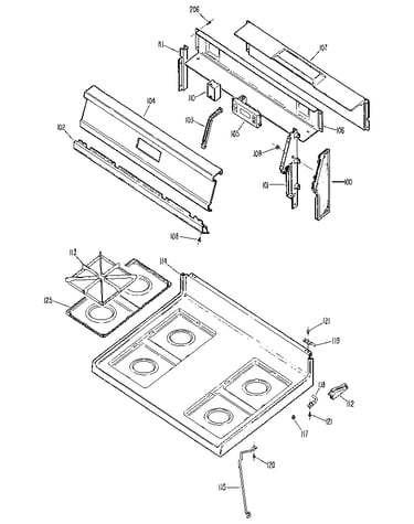 Control panel and cooktop
