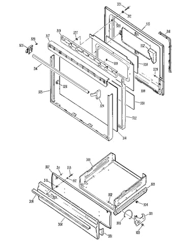 Door and drawer