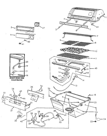 Grill and burner