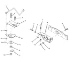 Craftsman 917256322 sector gear/axle support diagram