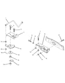 Sector gear/axle support