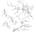 Craftsman 917256322 brake/rear mower lift assembly diagram