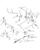 Brake/rear mower lift assembly