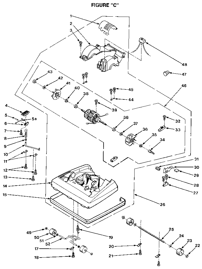 Nozzle and motor assembly