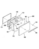 Oven door section