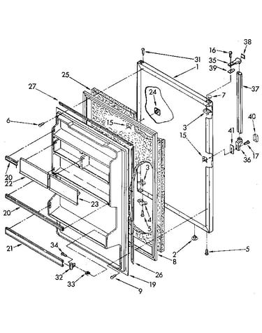 Refrigerator door