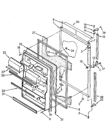 Refrigerator door