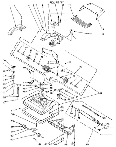 Nozzle and motor assembly