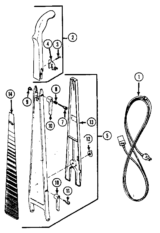 Handle and cord