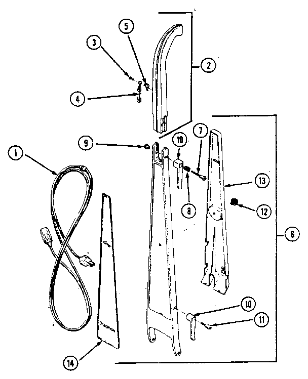 Handle and cord