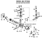 Kenmore 3631573590 motor pump mechanism diagram