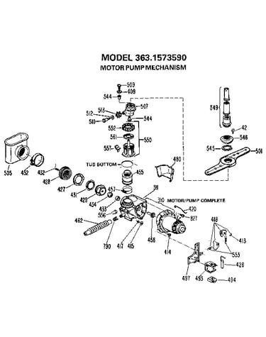 Motor pump mechanism