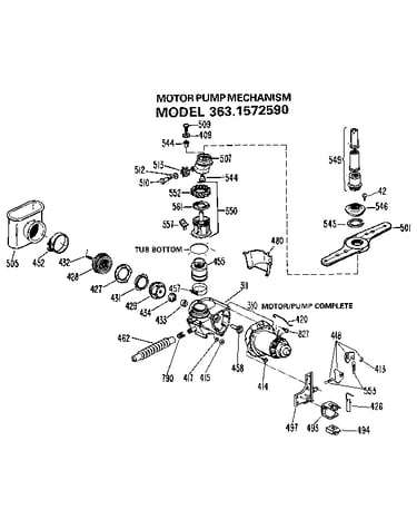 Motor pump mechanism