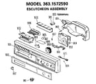 Kenmore 3631572590 eacutcheon assembly diagram