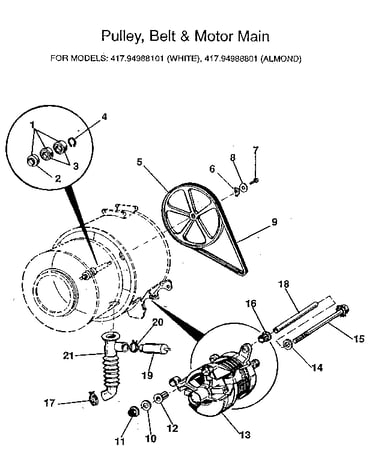 Pulley and motor
