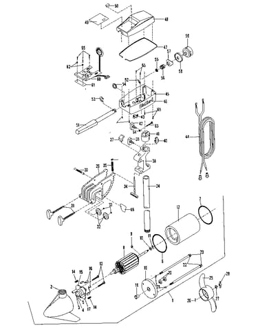 Electric fishing motor