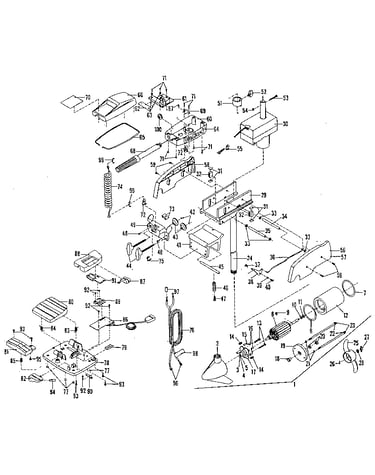Electric fishing motor