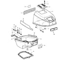 Craftsman 225581994 engine cover and support plate diagram