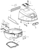 Engine cover and support plate