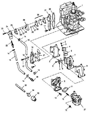 Fuel intake and recirculation system