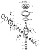 Crankshaft and piston
