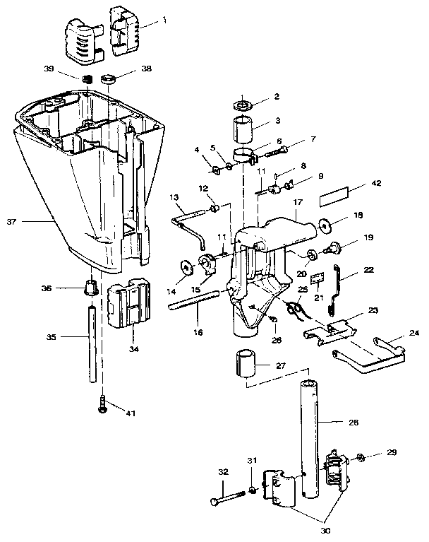 MOTOR LEG AND SWIVEL BRACKET