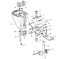 Craftsman 225581994 motor leg and swivel bracket diagram
