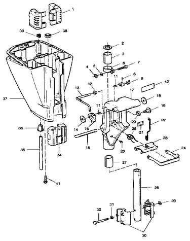 Motor leg and swivel bracket